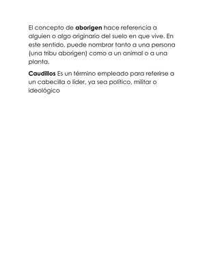 El Concepto De Aborigen Hace Referencia A Alguien O Algo Originario Del Suelo En Que Vive