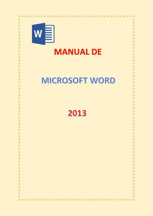 Manejo De Documentos De Word