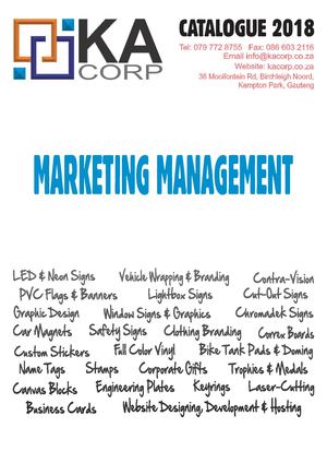 Ka Corp Catalogue 2018