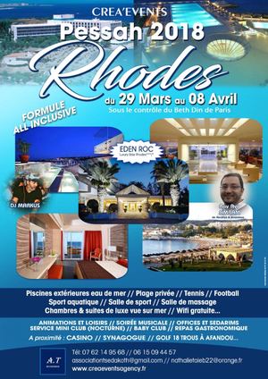 Creaevents Pessah 2018 - Alloj Communication