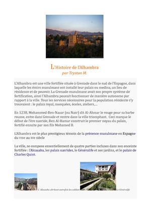 L'Alhambra de Grenade