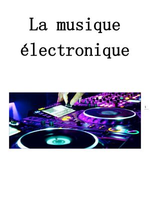 La Musique éLectroniquepdf