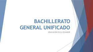 Bachillerato General Unificado