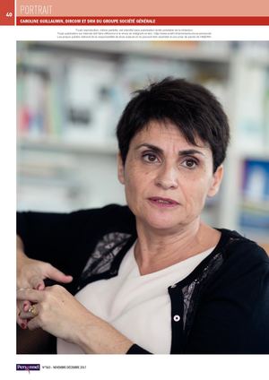 Portrait de Caroline Guillaumin (DRH, Société générale)