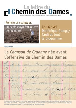 La Lettre Du Chemin Des Dames N° 18 - Printemps 2010