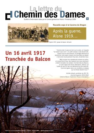 La Lettre Du Chemin Des Dames N° 15 - Printemps 2009