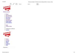 【Anuncios Gratis】 ➨ Publicar Anuncios Segunda Mano, Compra Y Venta