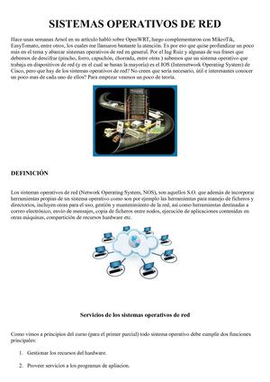Sistemas Operativos De Red