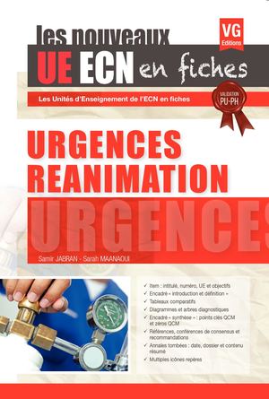 UE ECN EN FICHES URGENCES, RÉANIMATION 2017
