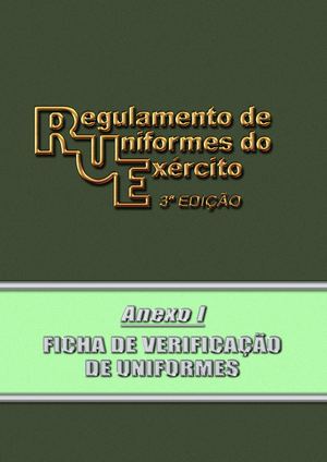 RUE - Anexo I - Ficha de Verificação de Uniformes