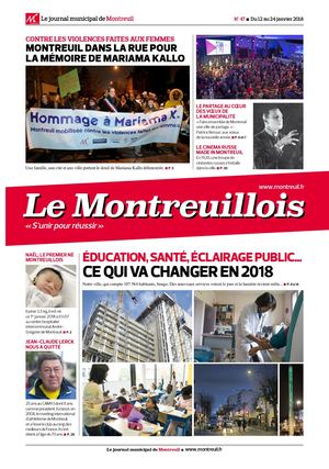 Le Montreuillois du 12 au 14 janvier 2018