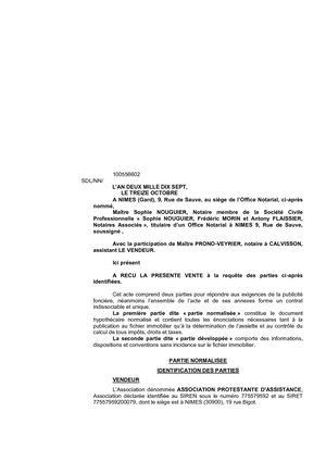 Copie Aae Avec Annexes Vente Association Protestante Izquierdo