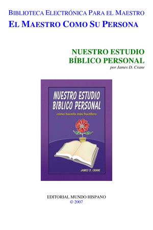 Nuestro Estudio Bíblico Personal