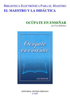 Ocúpate En Enseñar
