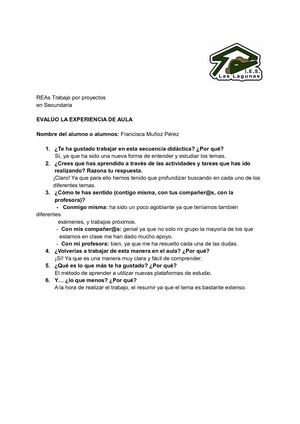 Evalúo Sobre El Aula