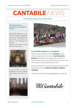 Cantabile NEWS |  Julio- Diciembre 2017