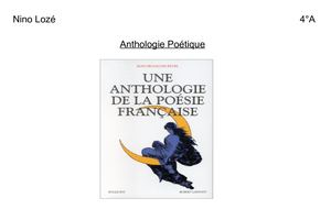 Anthologie Poétique ( Diaporama )