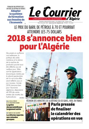 Le Courrier D'Algérie Du Mardi 16 Janvier 2018