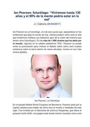 Ian Pearson - Futurologo, Zep