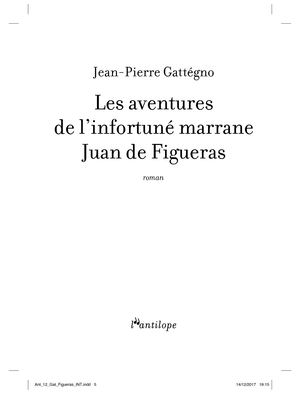 Extrait des Aventures de l'infortuné marrane Juan de Figueras