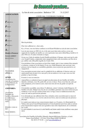Bulletin N° 14 Année 2017 (1) (1)