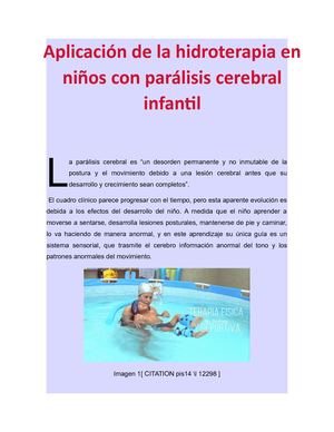 La Parálisis Cerebral