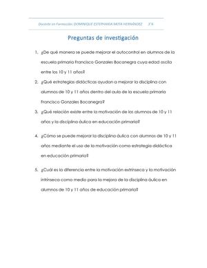 Preguntas De Investigación Reestructuradas