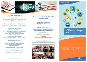 Offre Numérique 2018 médiathèque Vélizy-Villacoublay
