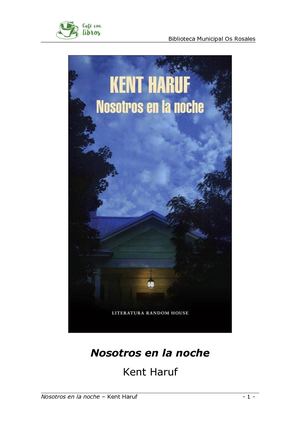 "Nosotros en la noche" de Kent Haruf