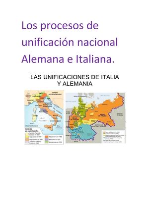 Unificaciones Alemanas E Italianas