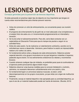 TERAPIA FISICA Y LESIONES DEPORTIVAS