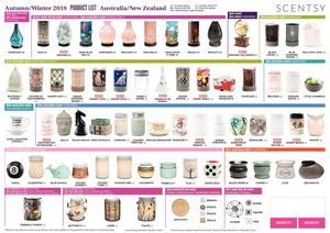 Australia & NZ Product List for Autumn/Winter 2018