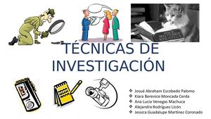 Tecnicas De Investigación