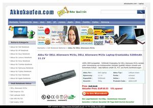 http://www.akkukaufen.com/dell-alienware-m15x.html Akku für DELL Alienware M15x, DELL Alienware M15x Laptop Ersatzakku