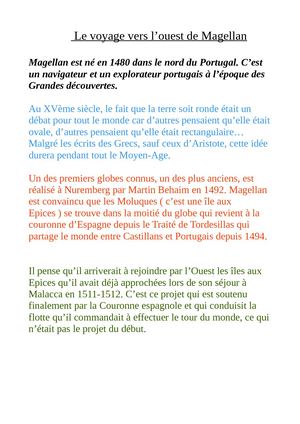 Le Voyage De Magellan