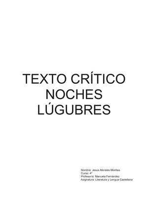 Texto Critico La Muerte