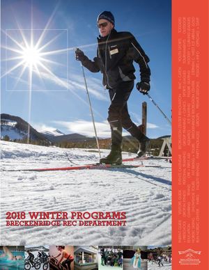 Breckenridge Recreation Department 2018 Winter Spring Programs Brochure