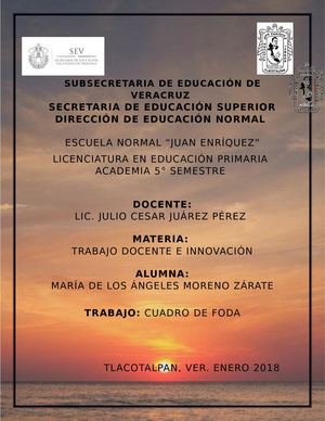 Foda (Cuadro De Fortalezas, Debilidades, Amenazas Y Oportunidades)