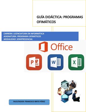 Guía Didactica Programa Ofimático