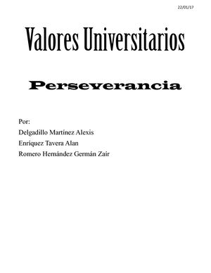 Valores Universitarios Orientación