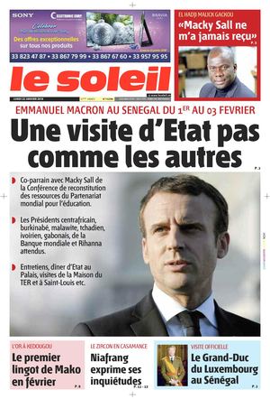 Edition Du 22 Janvier 2018