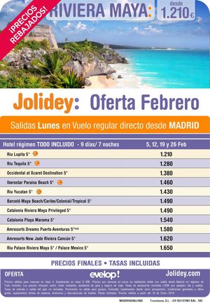 Ofertas Riviera Maya 2018