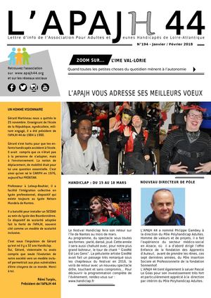 Journal APAJH 44 //N°194 - JANVIER-FEVRIER