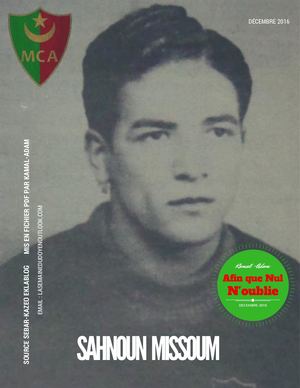 Missoum Sahnoun Ex Joueur Du Mca