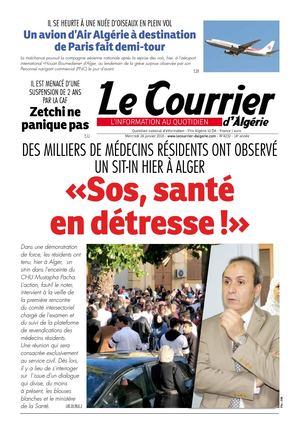 Le Courrier D'Algérie Du Mercredi 24 Janvier 2018