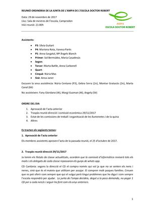 Acta Junta Ampa 20171129