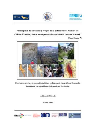 Cotopaxi Riesgo Del Valle De Los Chillos