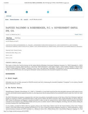 Rivkin Radler Frivolous Lawsuit Vs Rapuzzi Palumbo & Rosenbe