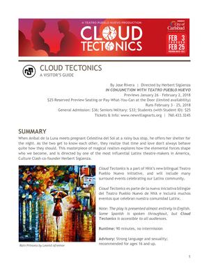 Cloud Tectonics Visitor Guide