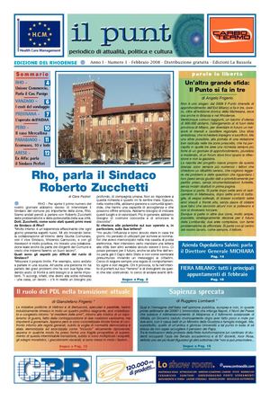 primo numero - Il Punto Rhodense - febbraio 2008
